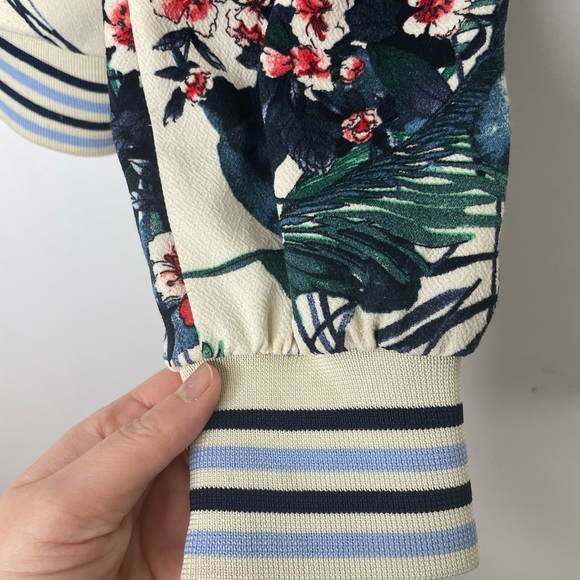 ZARA tropical bomber floral jacket - Picture 8 of 10